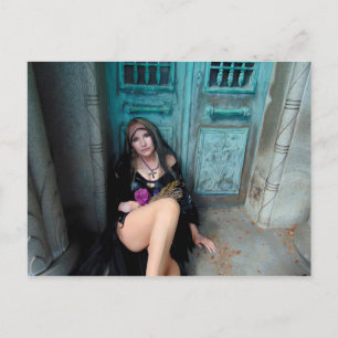 Carte postale de deuil d'étoile de Vamplified