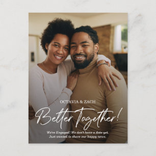 Carte postale de deux Fiançailles photo