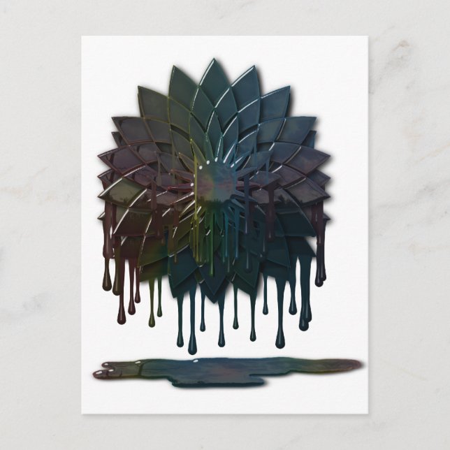 Carte postale de déversement d'huile (Devant)