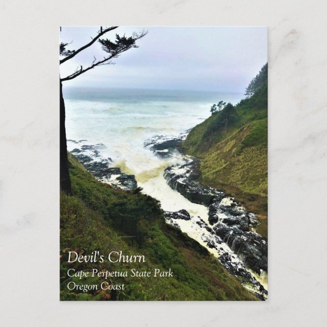 Carte postale de Devil's Churn, Cape Perpetua, côt (Devant)