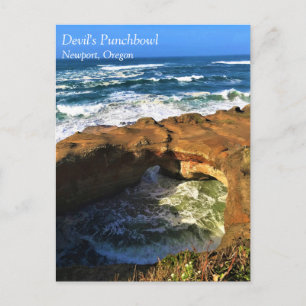 Carte postale de Devil's Punchbowl, Newport, Orego