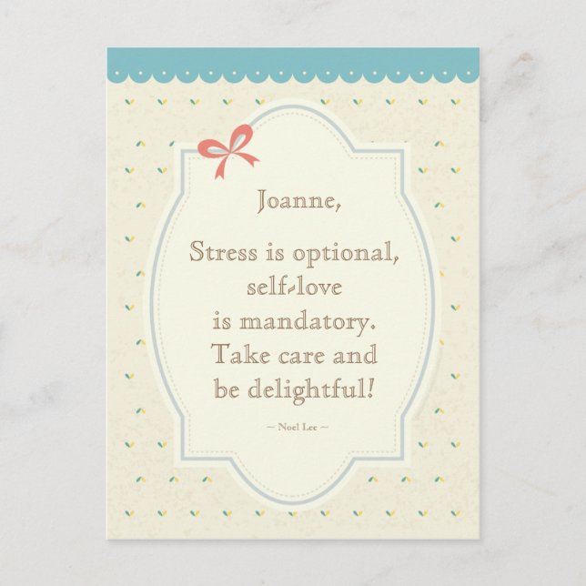 Carte postale de devis vintage - Gris (Devant)