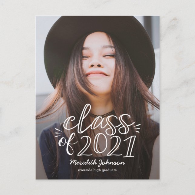 Carte postale de diplôme de script amusant (Devant)