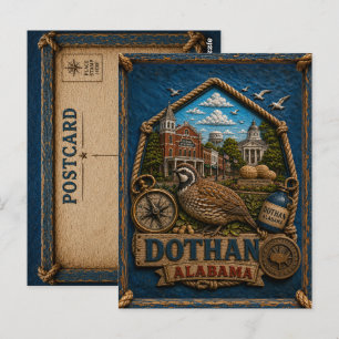 Carte postale de Dothan Alabama Voyage Vintage