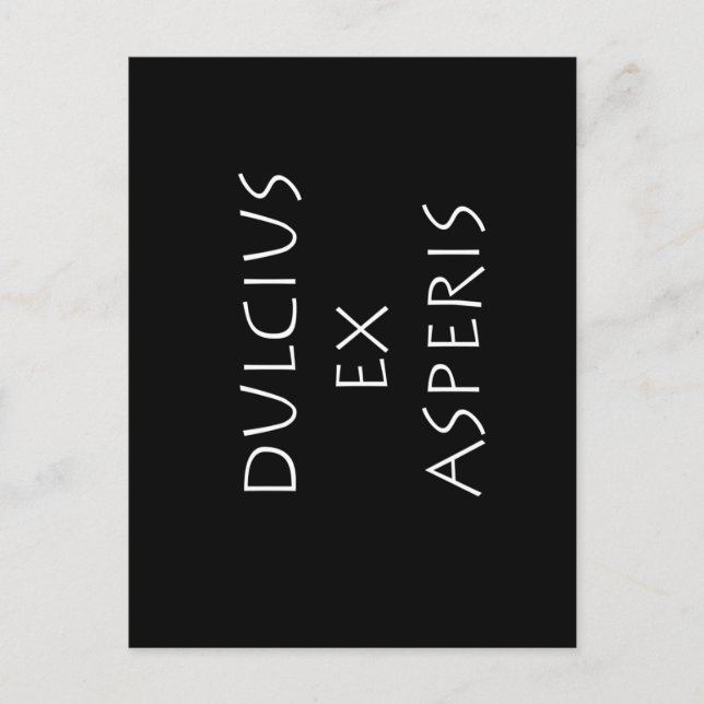Carte Postale De doux après l'adversité (Devant)