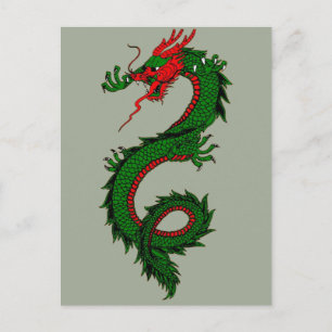 Carte postale de dragon chinois