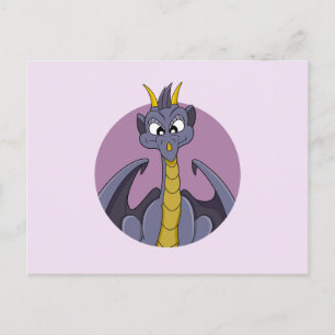 Carte postale de dragon violet