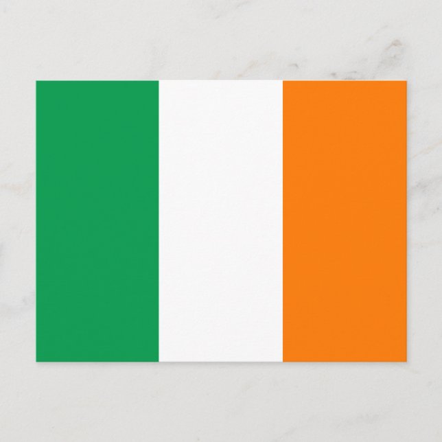 Carte postale de drapeau de l'Irlande (Devant)