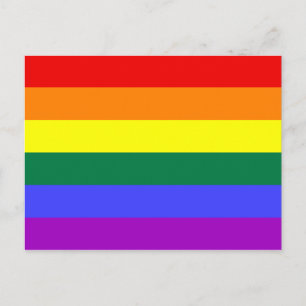 Carte postale de drapeau Rainbow Pride
