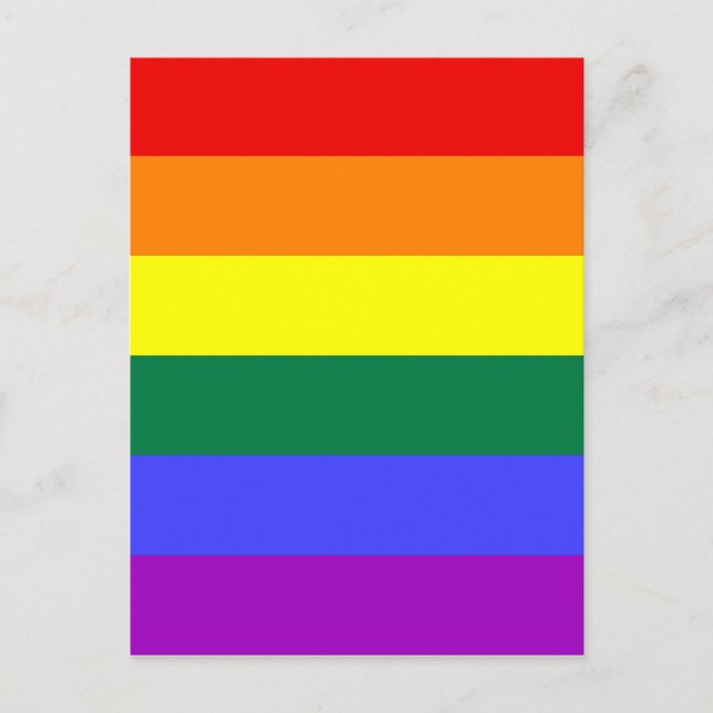 Carte postale de drapeau Rainbow Pride (Devant)