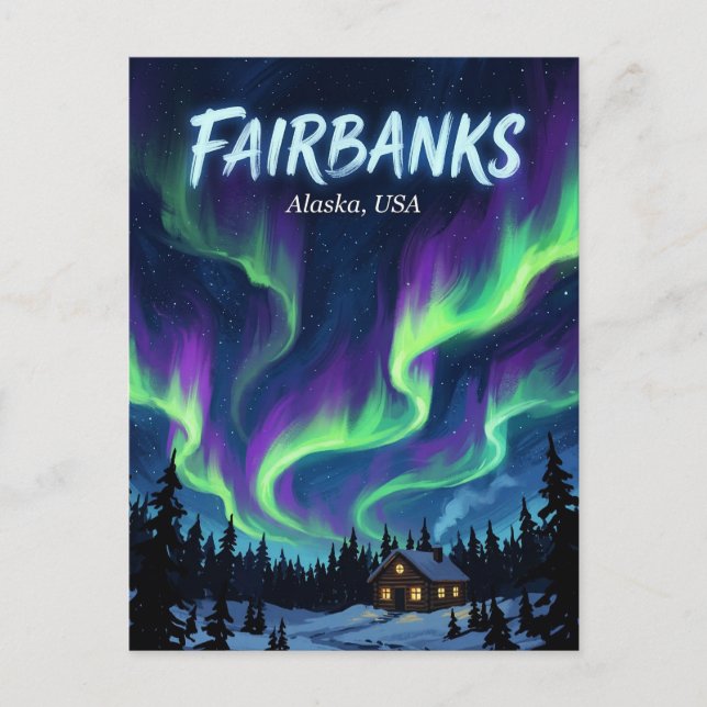 Carte postale de Fairbanks Alaska (Devant)