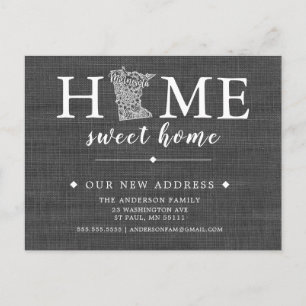 Carte postale de Faire-part de déménagement de l'É