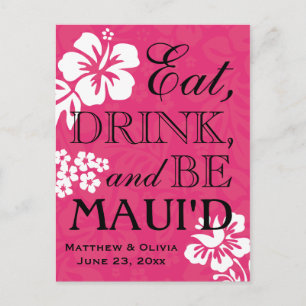 Carte postale de Faire-part de mariage à Maui