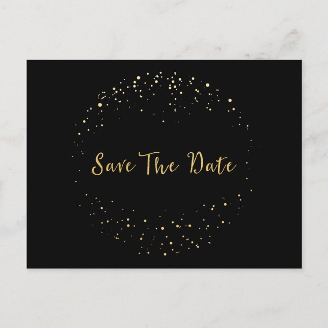 Carte postale de faire-part de mariage abstrait à  (Devant)