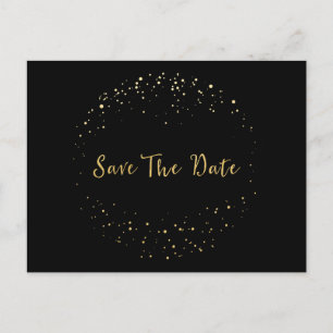 Carte postale de faire-part de mariage avec cercle