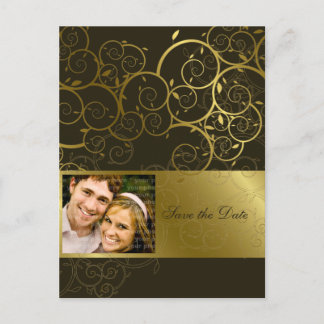 Carte postale de faire-part de Ornementale Vigne S