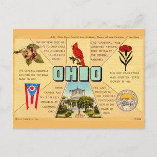 Carte postale de faits anciens sur l'Ohio