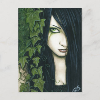 Carte postale de fantasy gothique avec du lierre