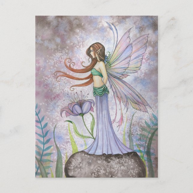 Carte Postale de Fée de Fantaisie Lily de Rêve (Devant)