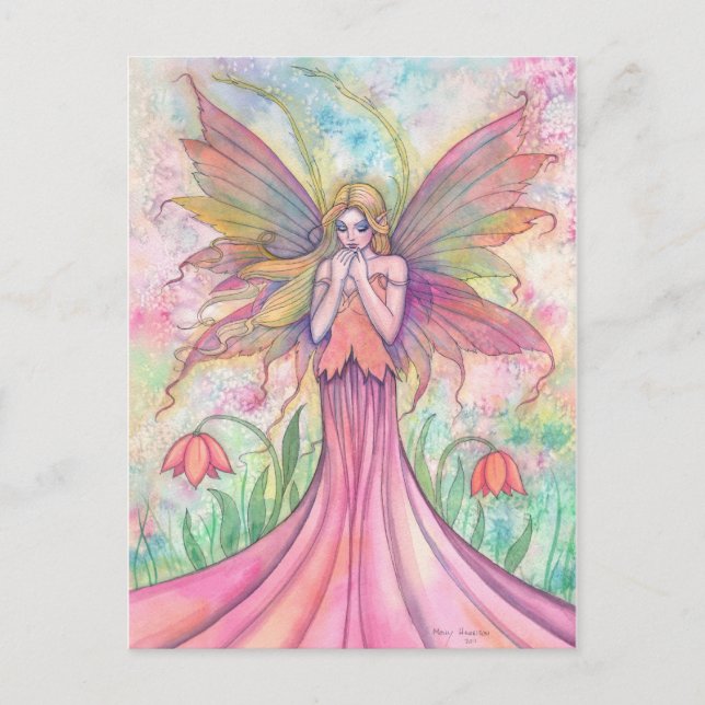 Carte postale de fée fleur sauvage (Devant)