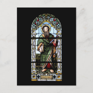 Carte postale de fenêtre d'église