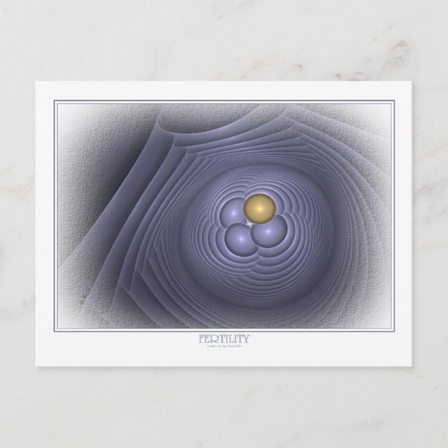 Carte postale de fertilité en blanc (Devant)