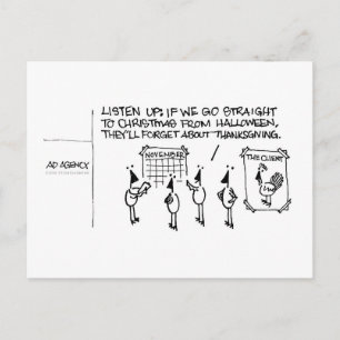 Carte postale de fête délirante