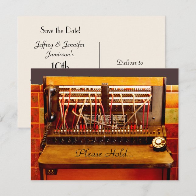 Carte postale de fête du 10e anniversaire "Sauver  (Devant / Derrière)