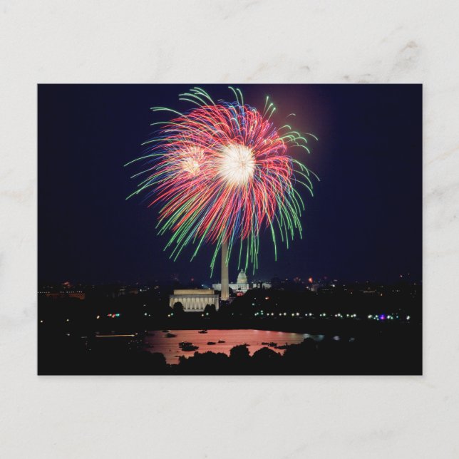 Carte postale de feux d'artifice (Devant)