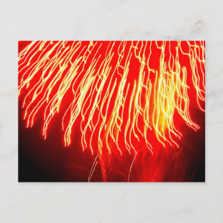 Carte postale de feux d'artifice