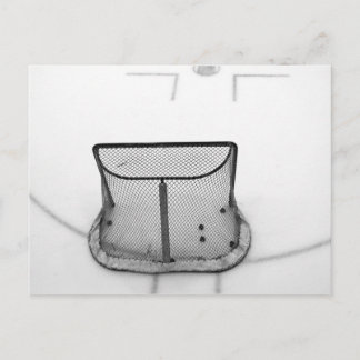 Carte postale de filet de hockey