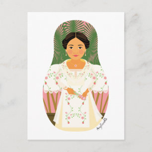 Carte postale de Filipina Matryoshka
