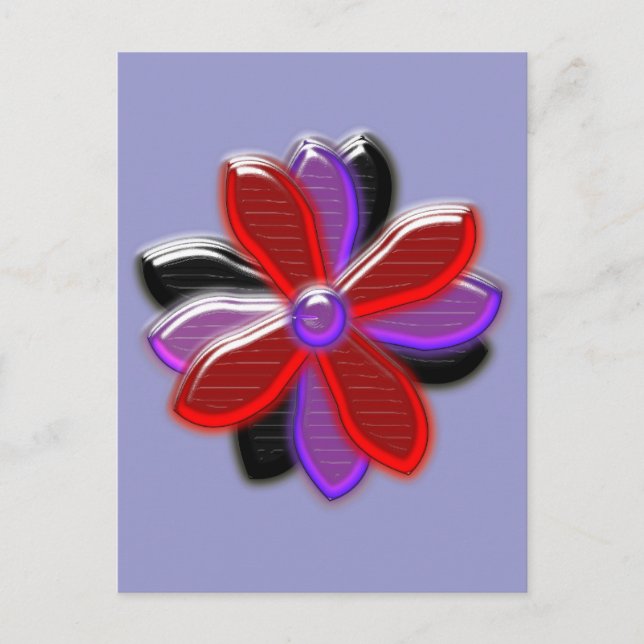 Carte postale de fleur de marguerite brillante (Devant)