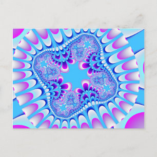 Carte postale de fleur gelée personnalisée