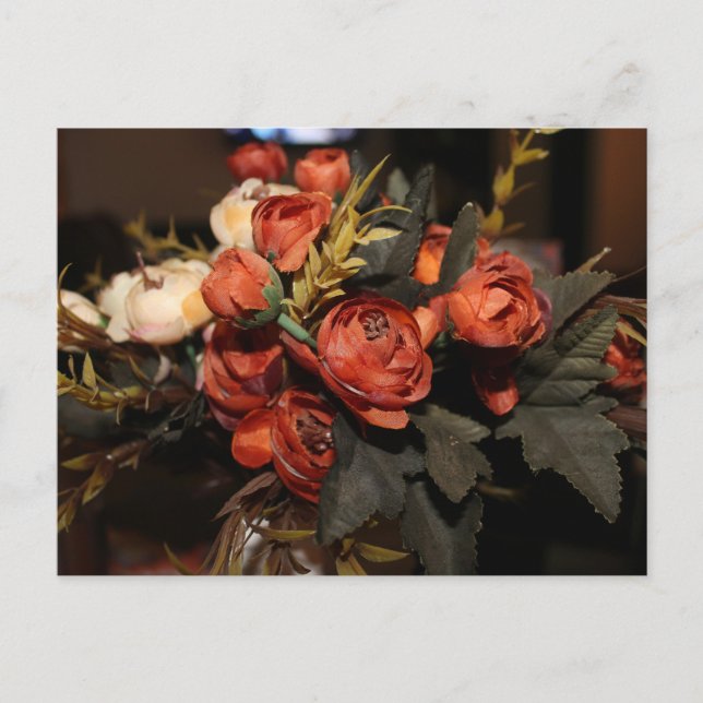 Carte postale de fleurs botaniques élégantes (Devant)