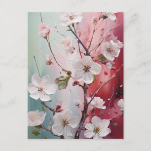 Carte postale de fleurs printanières