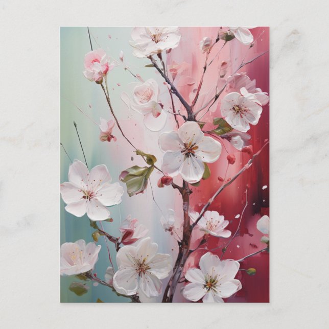 Carte postale de fleurs printanières (Devant)