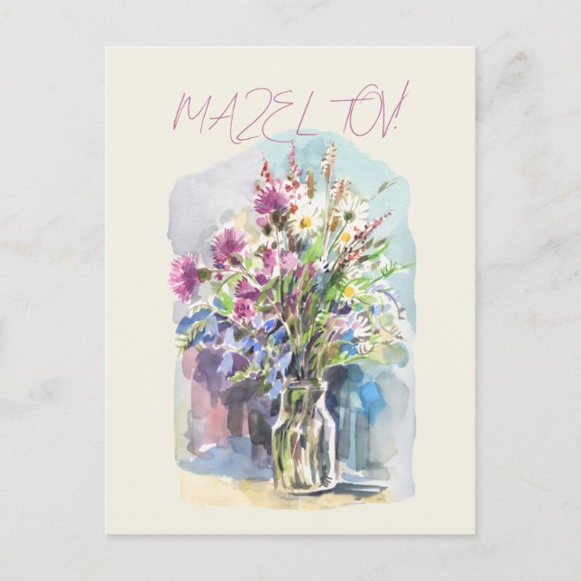 Carte postale de fleurs sauvages (Devant)