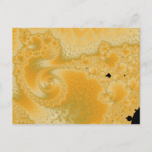 Carte postale de fonte d'or