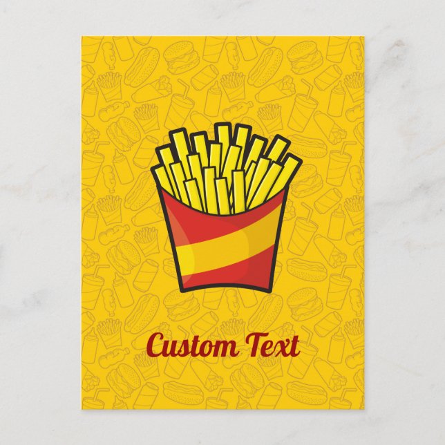 Carte postale de frites (Devant)