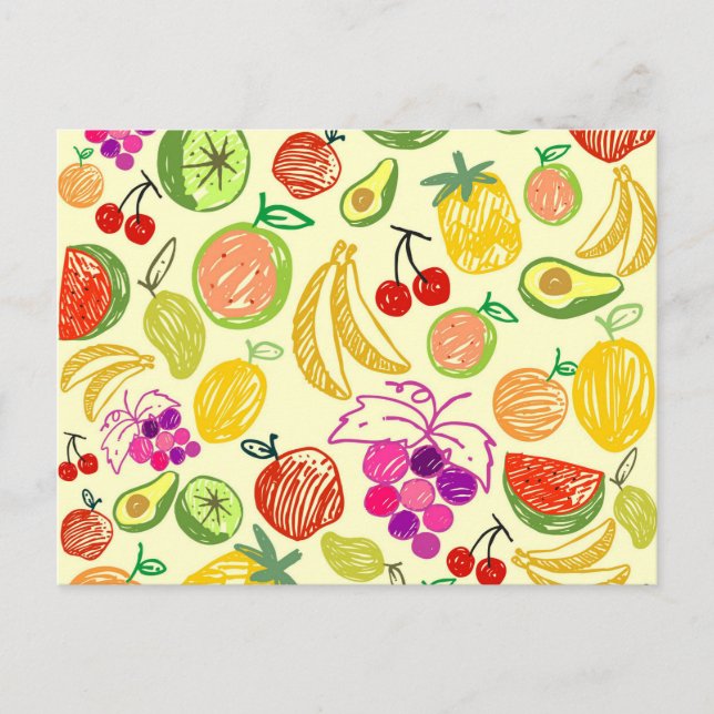 Carte postale de fruits mélangés (Devant)
