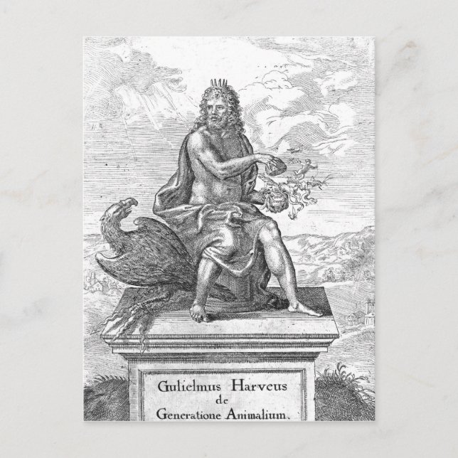 Carte Postale "De Generatione Animalium" de William Harvey (Devant)