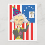 Carte postale de George Washington<br><div class="desc">Cette conception de George Washington a été faite en général pour l'anniversaire et les Présidents Day de Washington mais puisque j'ai décidé de faire une série d'autres présidents aussi bien que je pense qu'ils peuvent être un morceau collectable quotidien tel que la sculpture en carte postale et en photo. La...</div>