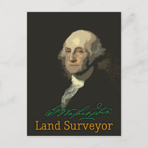 Carte postale de George Washington Land Surveyor