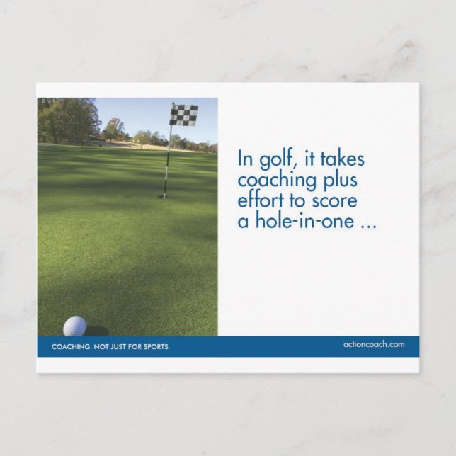 Carte postale de golf (Devant)