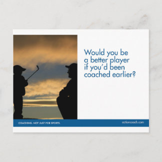 Carte postale de golf