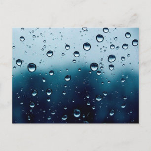 Carte postale de goutte de pluie