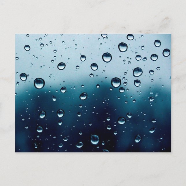 Carte postale de goutte de pluie (Devant)