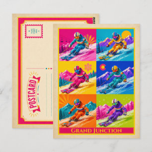 Carte postale de Grand Junction Colorado Ski Vinta