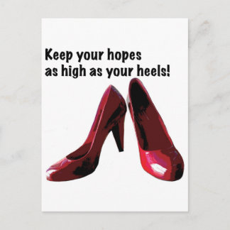 Carte Postale De grands espoirs. Haut talons.